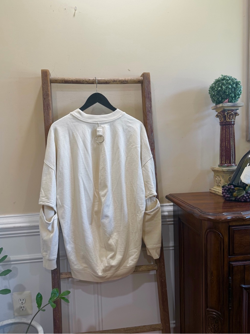 Tibi Cocoon Cutout Sleeve Sweatshirt - Picture 4 of 6
